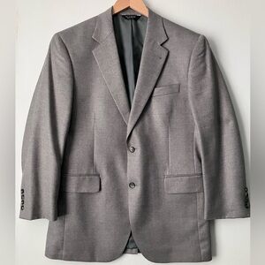 Jos. A. Bank Signature Men’s Blazer Jacket Sport Coat Gray Silk Camelhair
